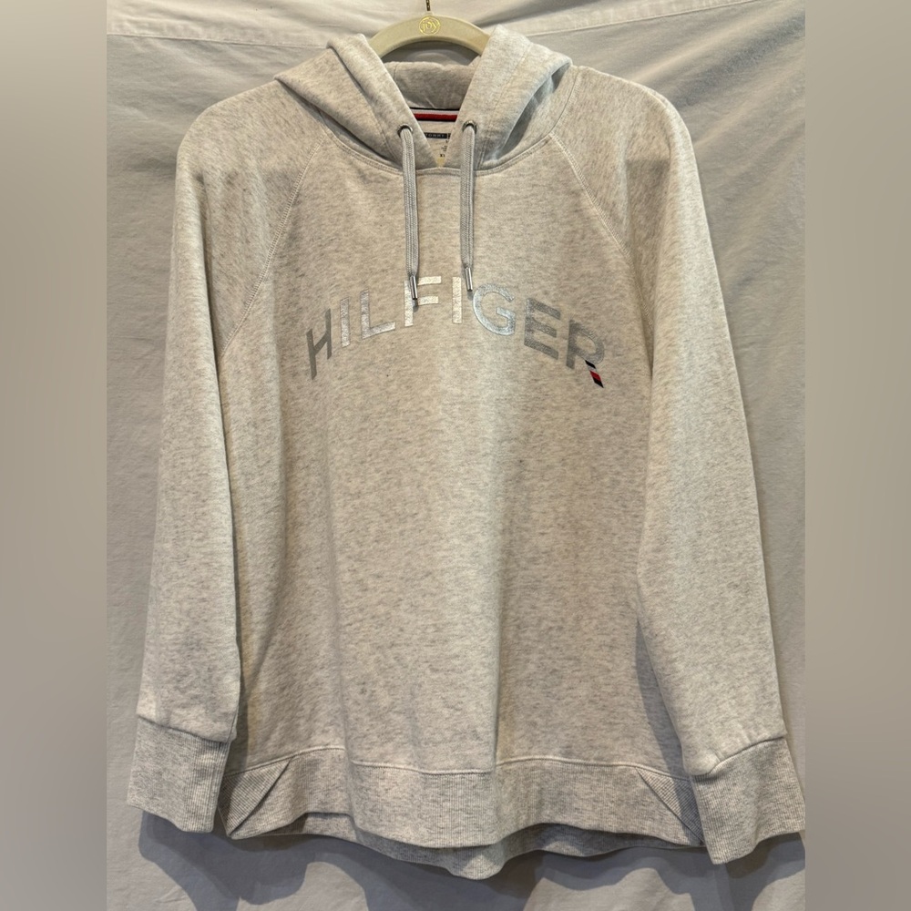 Tommy Hilfiger Women’s Gray Sweatshirt Casual Hoodie - XL